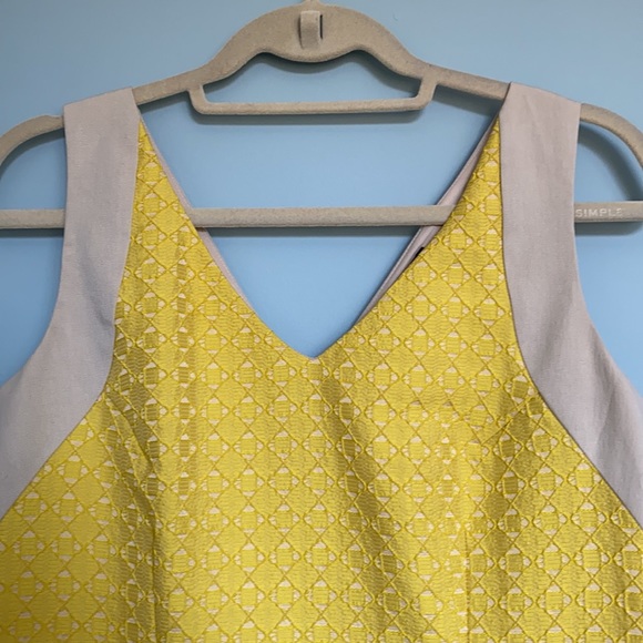 Yellow Sleeveless Dress - Large - Picture 2 of 8